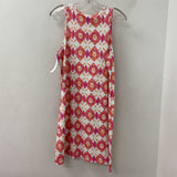HATLEY WOMEN'S DRESS pink white orange XL