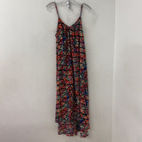 pink stitch WOMEN'S DRESS navy pink orange 10