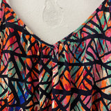 pink stitch WOMEN'S DRESS navy pink orange 10