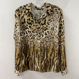 GUESS WOMEN'S BLOUSE/SHIRT animal print S