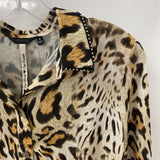GUESS WOMEN'S BLOUSE/SHIRT animal print S