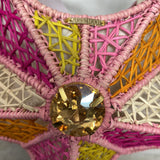 WOMEN'S BAG pink orange yellow cream