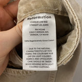 REFORMATION WOMEN'S JEANS beige XS/26