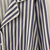 SPLENDID WOMEN'S BLOUSE/SHIRT white blue stripe L