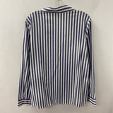 SPLENDID WOMEN'S BLOUSE/SHIRT white blue stripe L