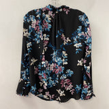 White House Black Market WOMEN'S BLOUSE/SHIRT black turq burg white 0