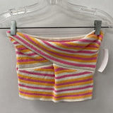 AMERICAN EAGLE WOMEN'S TOP pink orange white M