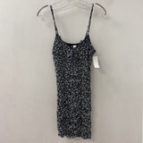 H&M WOMEN'S DRESS black blue S