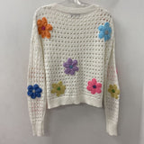 JOHN + JENN WOMEN'S SWEATER white multi M