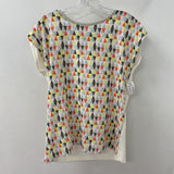 LAUREL WOMEN'S TOP white blue coral 6