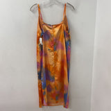 WILD FABLE/TARGET WOMEN'S PLUS DRESS orange blue pink XL
