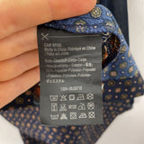 MAISON SCOTCH WOMEN'S BLOUSE/SHIRT navy tan pattern 2