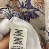 REBECCA TAYLOR WOMEN'S BLOUSE/SHIRT cream orange purple 0