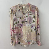 JOIE WOMEN'S BLOUSE/SHIRT pink cream purple M
