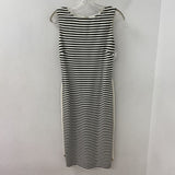 MAX MARA WOMEN'S DRESS green/white stripe S