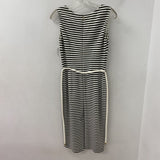 MAX MARA WOMEN'S DRESS green/white stripe S