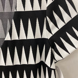 WOMEN'S DRESS white black geo 8-M/44