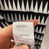 WOMEN'S DRESS white black geo 8-M/44