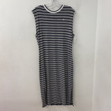 TOMMY HILFIGER WOMEN'S DRESS white black stripe XL