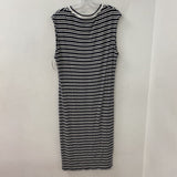 TOMMY HILFIGER WOMEN'S DRESS white black stripe XL