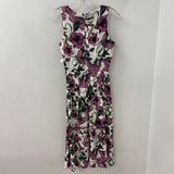 ASOS WOMEN'S DRESS white pruple floral 6 tall