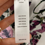 ASOS WOMEN'S DRESS white pruple floral 6 tall