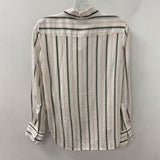 MADEWELL WOMEN'S BLOUSE/SHIRT white green pink stripe 0