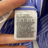 H&M WOMEN'S BLOUSE/SHIRT blue white stripe XS