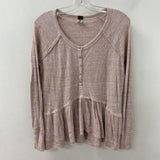 FREE PEOPLE WOMEN'S TOP pink orange mix S