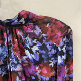 BELLA DAHL WOMEN'S BLOUSE/SHIRT purple pink blue M