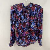 BELLA DAHL WOMEN'S BLOUSE/SHIRT purple pink blue M
