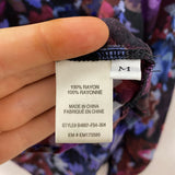 BELLA DAHL WOMEN'S BLOUSE/SHIRT purple pink blue M