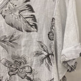 PISTACHE WOMEN'S BLOUSE/SHIRT grey black XS