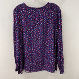 TALBOTS WOMEN'S BLOUSE/SHIRT navy pink red white M