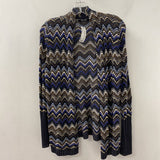 NIC+ZOE WOMEN'S CARDIGAN brown black purple cream L