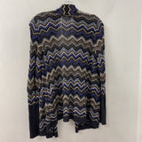 NIC+ZOE WOMEN'S CARDIGAN brown black purple cream L