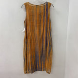 WOMEN'S DRESS orange grey M