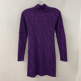 ZARA WOMEN'S DRESS purple black M