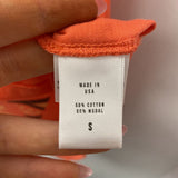 ANTHROPOLOGIE WOMEN'S T-SHIRT orange S