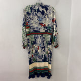 DALIA MACPHEE WOMEN'S DRESS cream green navy L