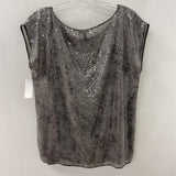 EILEEN FISHER WOMEN'S BLOUSE/SHIRT greys M