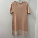 ANNE CLAIRE WOMEN'S DRESS pink white stripe 10/12