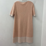 ANNE CLAIRE WOMEN'S DRESS pink white stripe 10/12