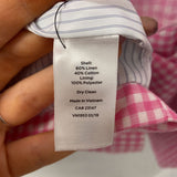 TALBOTS WOMEN'S BLAZER/JACKET pink white gingham 2P