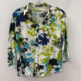 ERIC ALEXANDRE WOMEN'S BLOUSE/SHIRT white lime blue XL