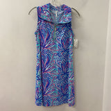LULU-B WOMEN'S DRESS turquoise purple pink M