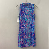 LULU-B WOMEN'S DRESS turquoise purple pink M