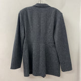 H&M WOMEN'S BLAZER/JACKET grey black white L