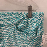 Lord & Taylor WOMEN'S PANTS white green print 14