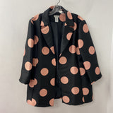 MULTIPLES WOMEN'S COAT black pink dots L